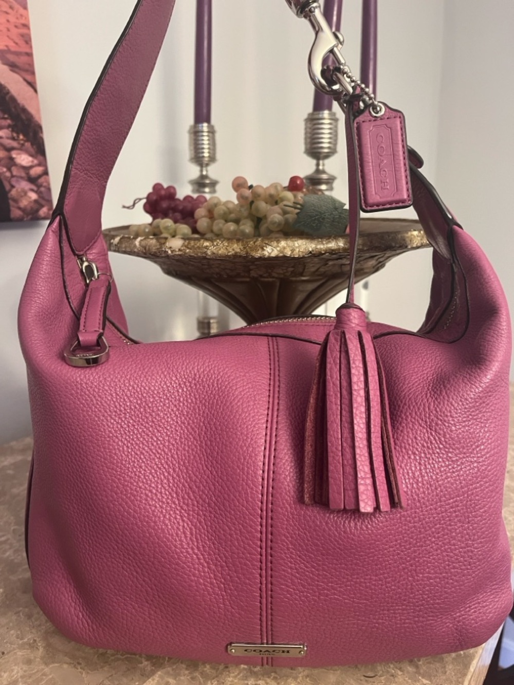 Coach Avery Pebbled Leather Hobo Bag 2013
